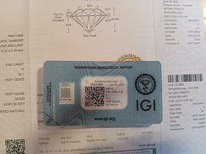 Продается бриллиант 0.6 ct (3 фото из 5)