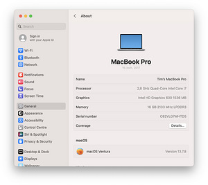 MacBook Pro 15” (2017), 16GB RAM / Apple SSD 251GB (4 foto / 4)