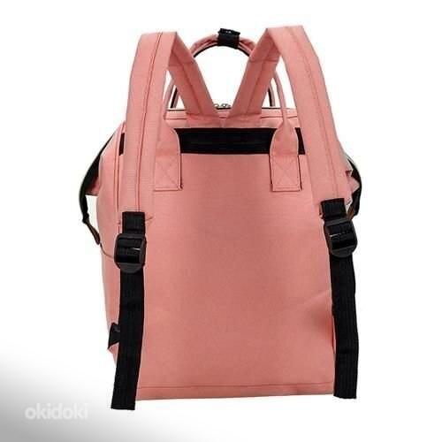 Сумка для мамы-рюкзак, розовая (фото #4)