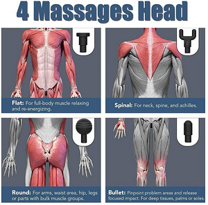 Juhtmeta masseerija 4 kinnitusega (5 foto / 10)