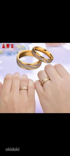 Новые позолоченные кольца для пары (фото #2)