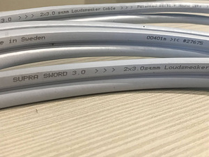 SUPRA SWORD Loudspeaker Cable banana connectors 2x3 m (7 foto / 9)