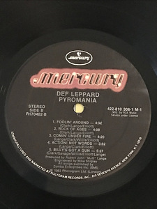 DEF LEPPARD - PYROMANIA (USA). (6 foto / 6)