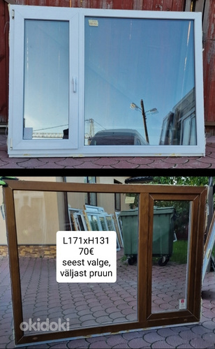 Värvilised PVC aknad 9tk erinevad (foto #1)