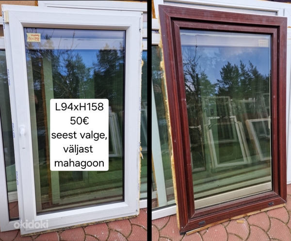 Värvilised PVC aknad 9tk erinevad (foto #8)