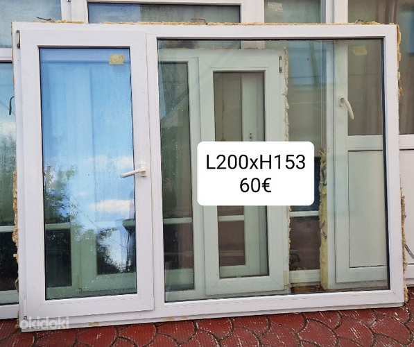Erinevad PVC aknad 10tk (foto #6)
