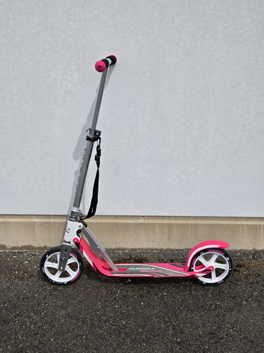Roosa värvides Hudora Big Wheel 205 tõukeratas