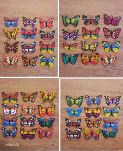 Декоративные бабочки на магните (фото #3)