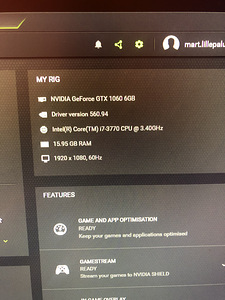 Juust Gamerile. GTX 1060 6GB, I7, 16GB RAM jne (3 foto / 10)