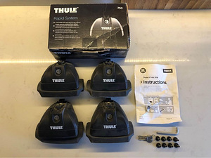 Thule Rapid System 753 jalad ja Thule XT kit 3118 komplekt (1 foto / 5)