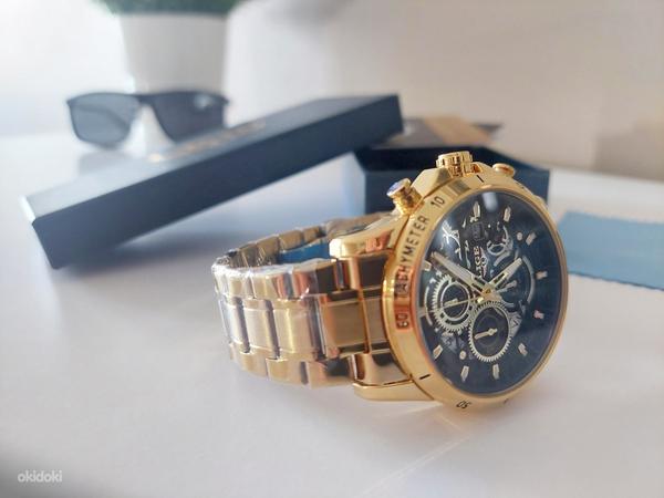 Классические мужские часы LIGE - Gold Edition (фото #1)