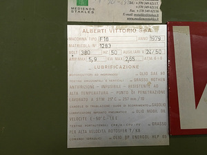 90-131 V. ALBERTI Daudzurbšanas mašīna (lietota) (7 foto no 7)