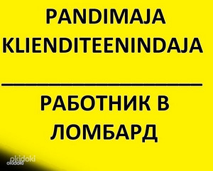 Pandimaja klienditeenindaja (1 foto / 1)