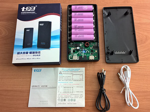 Power Bank 5V, 5.5V, 6V, 9V,12V. 6 x 18650 Dual USB (1 foto / 3)