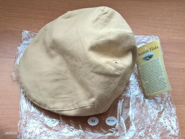 Denton Hats Summer Beige Cheshire Linen Flat Cap Size M 57 (foto #5)