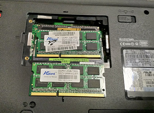 DDR3 4GB ASint 2X2GB 1333MHz PC3-10600 SO-DIMM 204 pin (2 foto / 2)