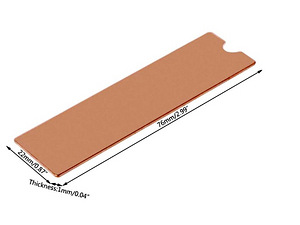Heat-conducting radiator for M.2 NGFF 2280 (4 foto / 10)
