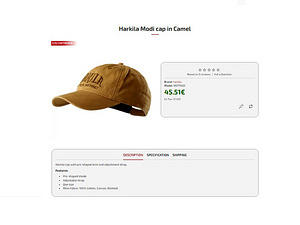 HÄRKILA Cap MODI - camel (5 фото из 5)
