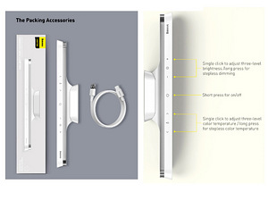 Baseus Magnetic Stepless Dimming Charging Desk Lamp (5 foto / 7)
