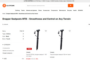 TranzX Dropper, 30.9mm, HUB 120mm, L 403 mm (10 foto / 10)