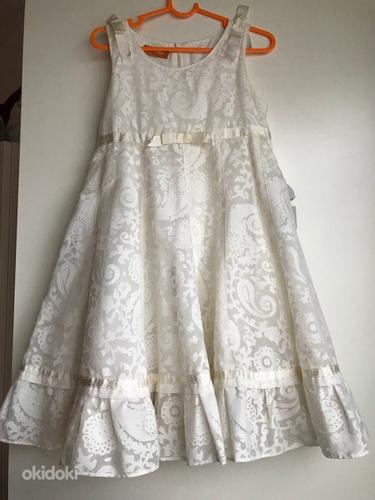 Белое платье на рост 116