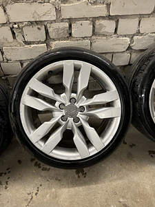 19" 5x112 Audi S6 C6 орг. диски + шины (4 фото из 7)