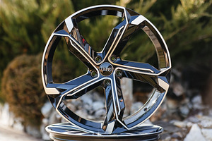 R22 veljed 5x112 Audi Vw Skoda Black polish uued (3 foto / 3)