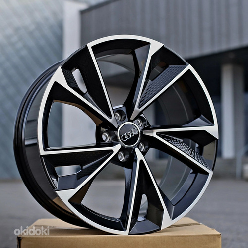 Диски r21 5x112 Audi Vw Skoda Black polish новые