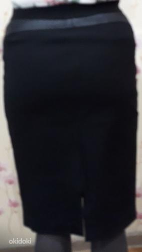 Чёрная тёплая юбка (Испания), размер 38 (фото #3)