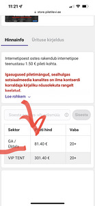 Depeche mode kontserdipilet (saab kätte Pärnus v Tartus) (1 foto / 1)