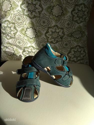 Кожаные сандалии, размер 22, б/у (фото #1)