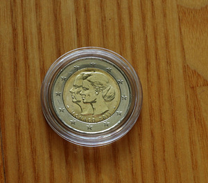 Monaco 2 eurot 2011, juubelimünt UNC, uus