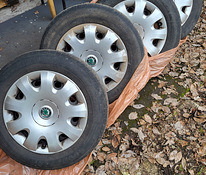 Легкосплавные диски Škoda Light и шины 195/65 R15