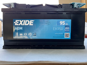 Аккумулятор AGM Exide 95Ач 850А (1 фото из 2)