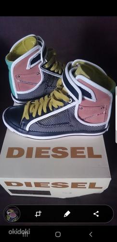 Diesel новые кожаные кеды, размер 38 (фото #3)