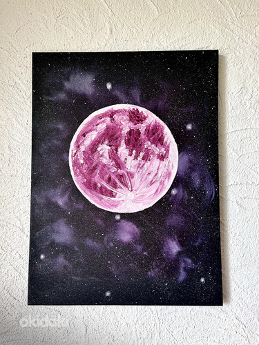 Akrüülmaal "Purple Moon"