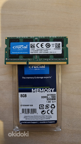 Crucial [CT102464BF160B] 8 ГБ оперативной памяти SODIMM (фото #1)