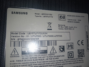 75" 4K Ultra HD LED televiisor Samsung UE75AU7172UXXH, 75" (2 foto / 2)