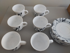 Arcopal vintage kohvitee komplekt aastast 1991. (1 foto / 9)