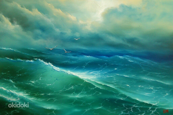 Meremaal. Кajakad üle lainete (foto #1)