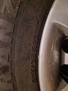 Veljed talverehvidega 215/65R16 (3 foto / 3)