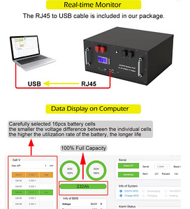 Аккумулятор Lifepo4 48 v (51,2v)150ah 7,6kw/h (7 фото из 7)