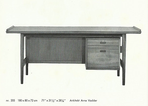 Vintage Danish Executive Rosewood Desk by Arne Vodder (1 foto / 7)