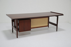 Vintage Danish Executive Rosewood Desk by Arne Vodder (7 foto / 7)