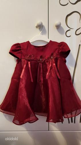 Bonnie Baby punane kleit 18M (foto #1)