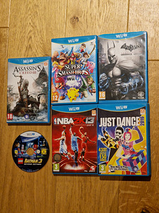 Nintendo Wii U Super Smashbros, Just Dance, Lego jne (1 foto / 1)