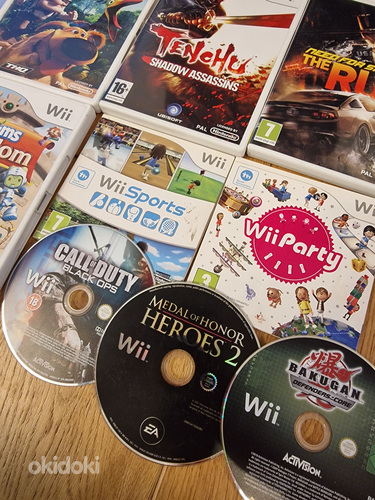 Nintendo Wii Mängud, Super Mario, Wii Sports jne (foto #2)