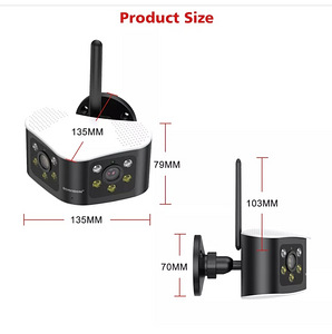 Камера наблюдения панорамная 180° BOAVISION F1WWB-8MP WIFI (4 foto / 10)