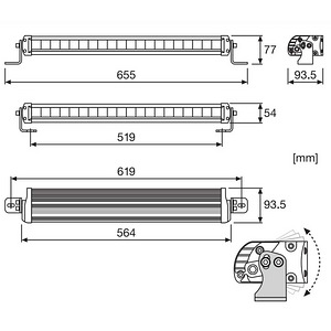 LED kaugtuli Osram FX500-CB SM 440 m-1lux 5 aastat garantii (3 foto / 4)