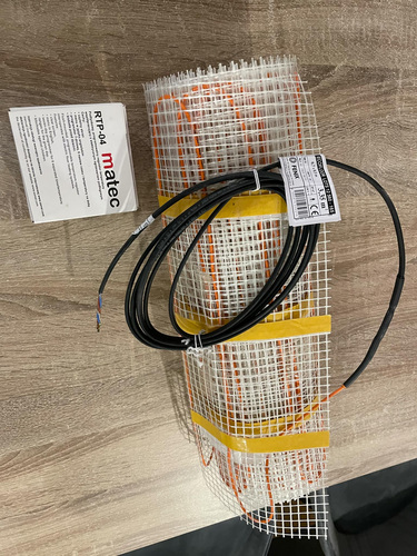 ТЕПЛЫЙ ПОЛ 560W 3,35M² 160W/M² + ЦИФРОВОЙ ТЕРМОСТАТ